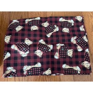 Portland Place Teddy Bear Flannel Sheet Set Full Size 100% Cotton